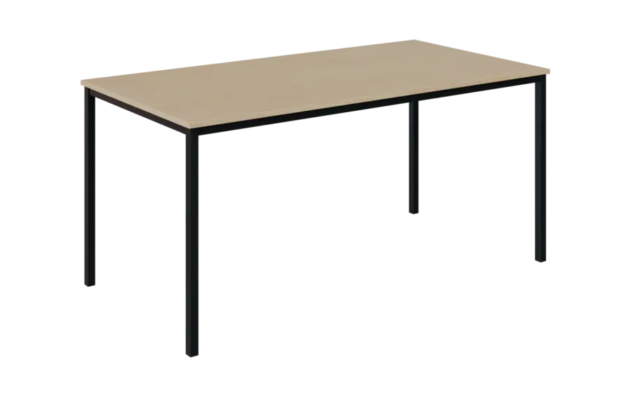 JPT 160 Jídelní stůl 1600 x 800 mm, deska bříza irská / podnož černá